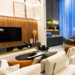 Edge Cambuí: Sala e Varanda integrada